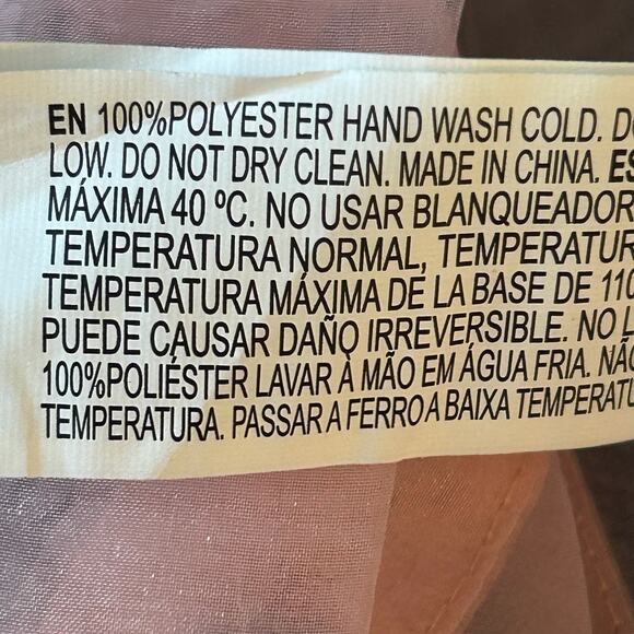 Forever 21 Sheer Pink Puff Sleeve Black Polka Dot Top Blouse Ties at Neck S - Picture 7 of 9